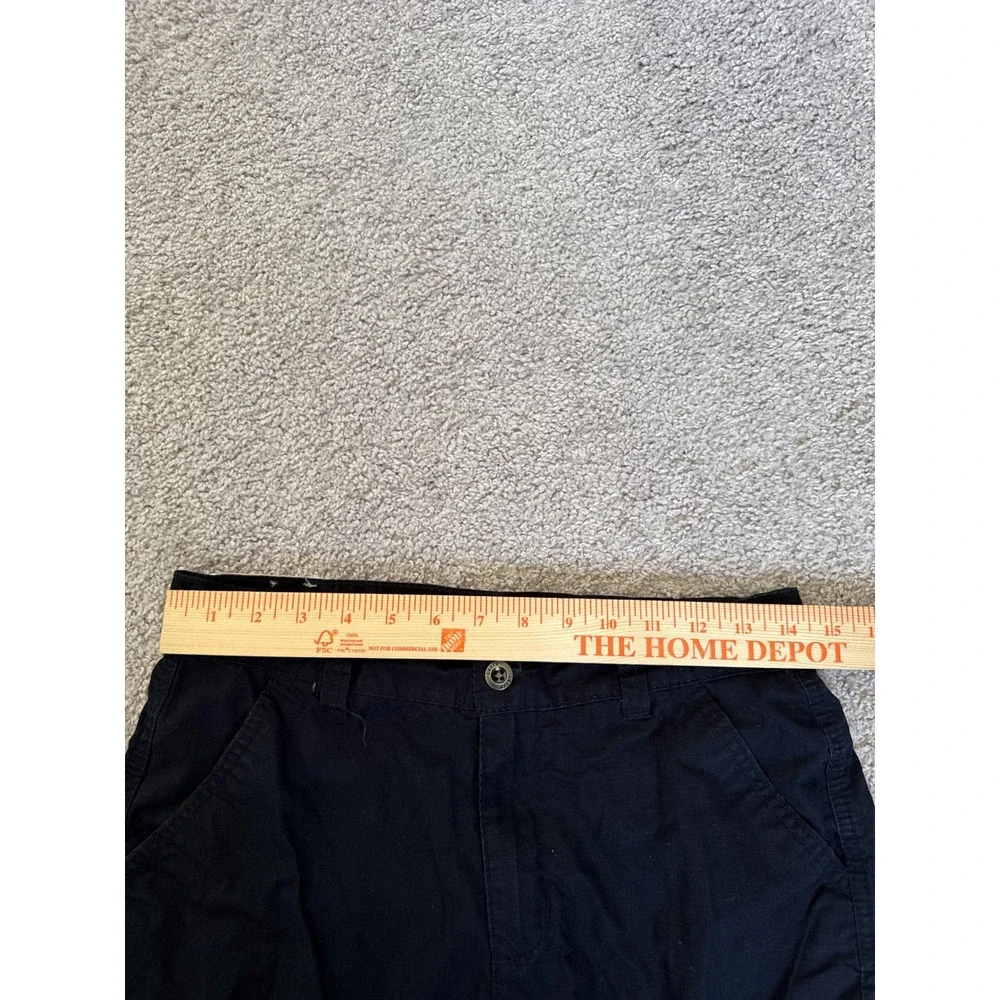 Levis Kids Black Cargo Shorts Size 16 Regular W28 Cotton Ripstop Multi Pocket
